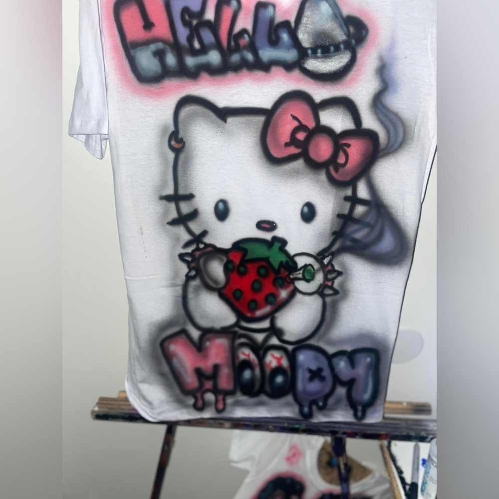 Stoner hello kitty airbrush